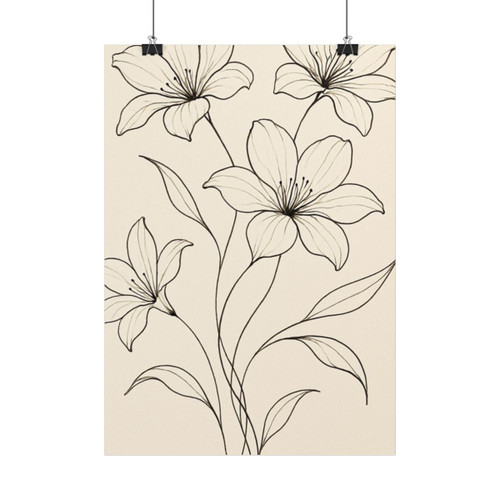 Serene Floral Flow - Posters (EU)