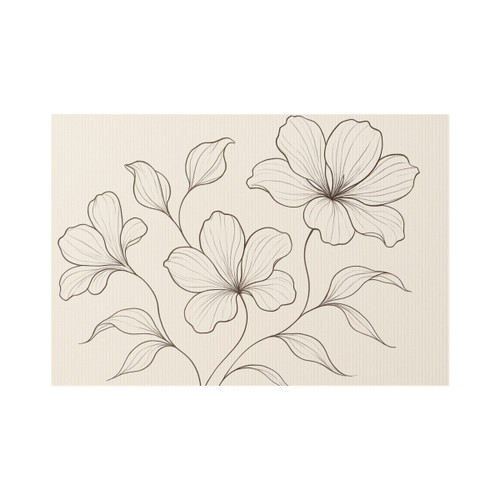 Serene Floral Flow - Lawn Sign