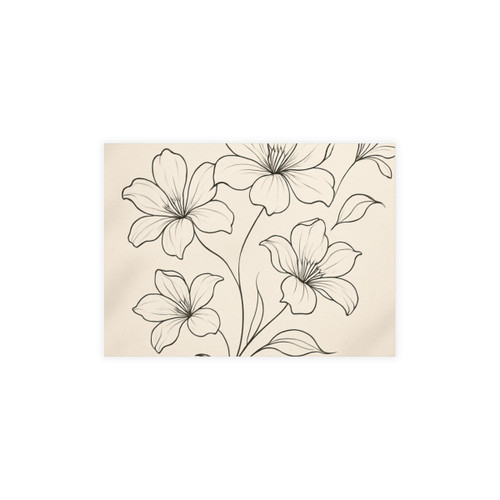 Serene Floral Flow - Postcard Bundles (envelopes not included) 