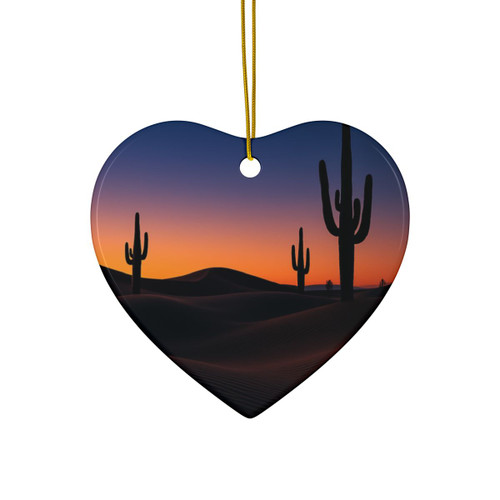 Twilight Desert Dreams - Ceramic Ornaments, 2-Side Print, (1pc, 3pcs, 5pcs, 10pcs)