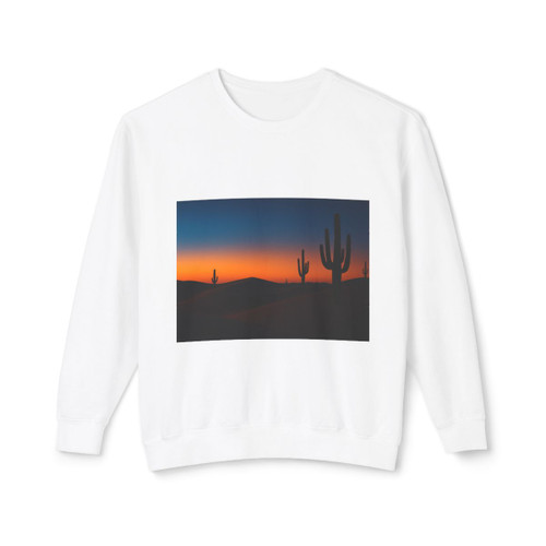 Twilight Desert Dreams - Unisex Lightweight Crewneck Sweatshirt