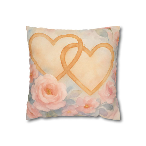 Endless Affection - Square Poly Canvas Pillowcase