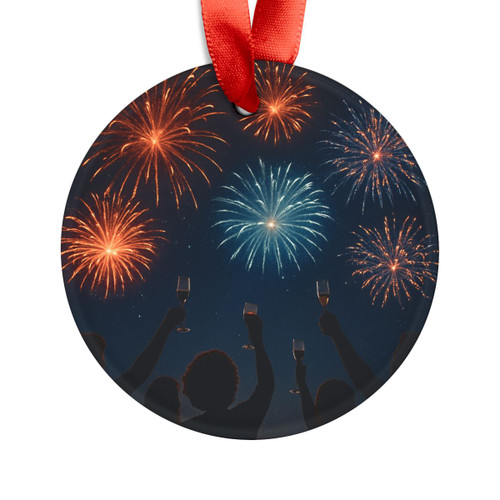 Midnight Magic - Acrylic Ornament with Ribbon