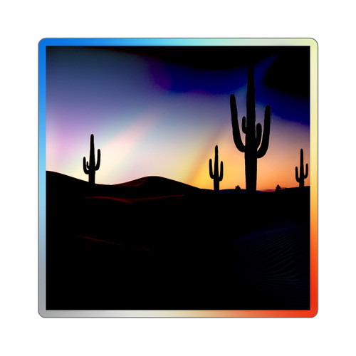 Twilight Desert Dreams - Holographic Die-cut Stickers
