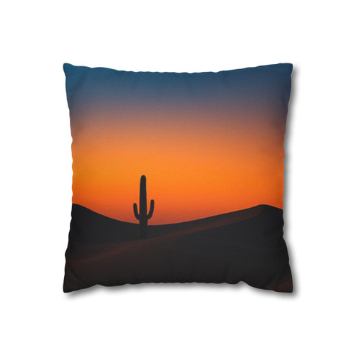 Twilight Desert Dreams - Spun Polyester Square Pillowcase