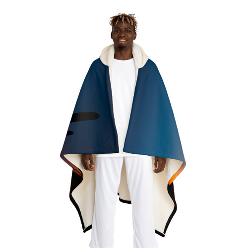 Twilight Desert Dreams - Hooded Sherpa Fleece Blanket