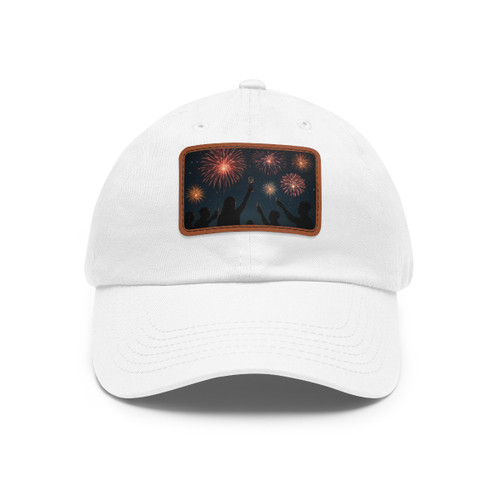 Midnight Magic - Dad Hat with Leather Patch (Rectangle)