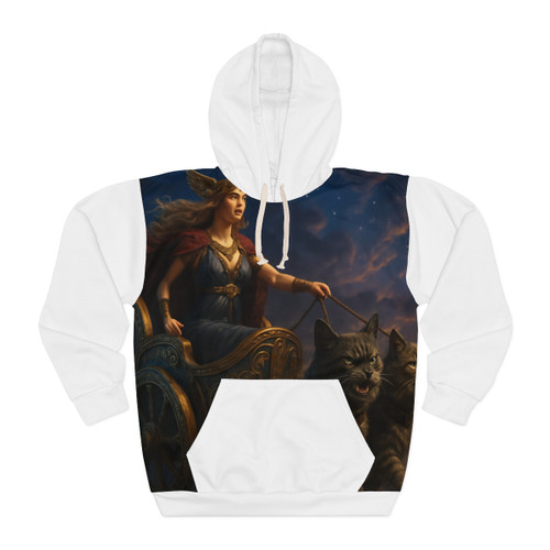 Freyja's Chariot - Unisex Pullover Hoodie (AOP)