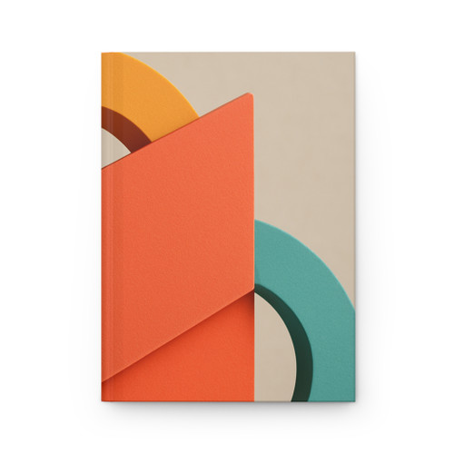 Geometric Cascade - Hardcover Journal Matte