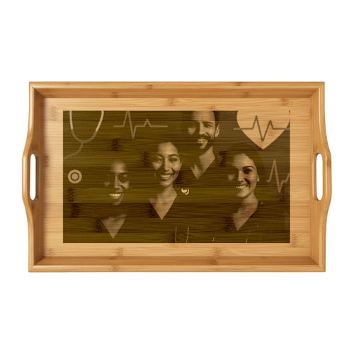 Healing Hearts United - Bamboo Serving Tray (Engraving)
