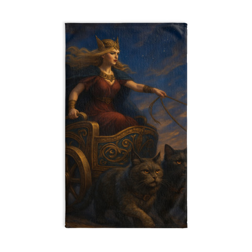 Freyja's Chariot - Hand Towel