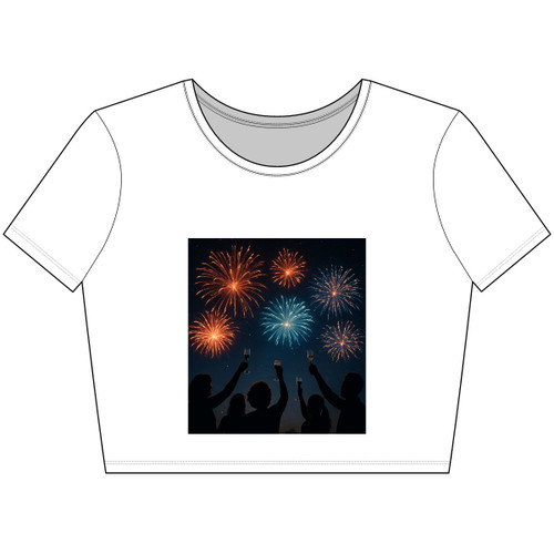 Midnight Magic - Women’s Poly-Cotton Crop Tee