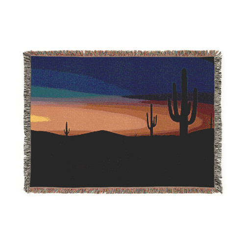Twilight Desert Dreams - Woven Blanket
