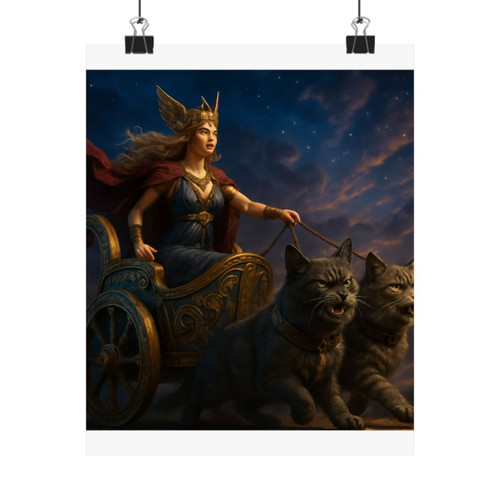 Freyja's Chariot - Matte Vertical Posters