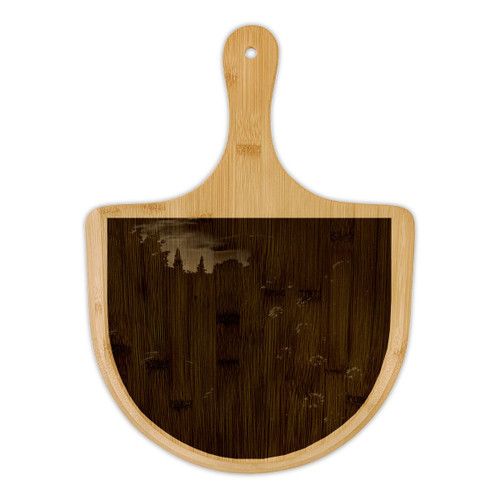 Ethereal Twilight Garden - Bamboo Pizza Board (Engraving)
