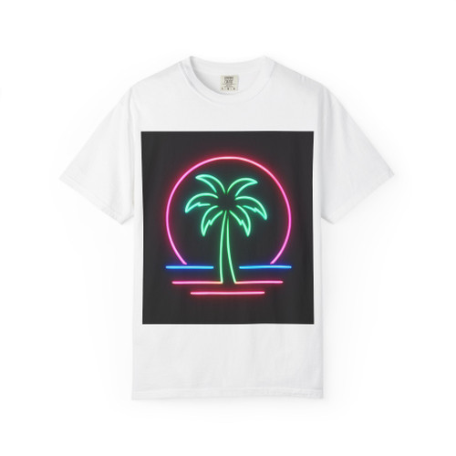 Neon Paradise - Unisex Garment-Dyed T-shirt