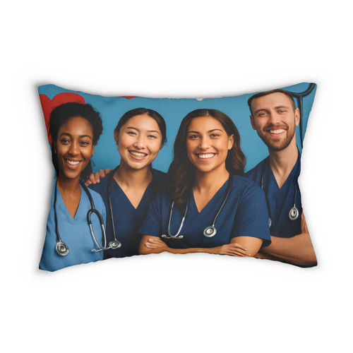 Healing Hearts United - Spun Polyester Lumbar Pillow