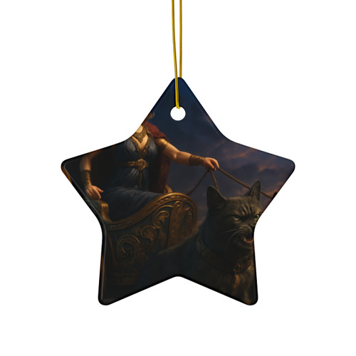 Freyja's Chariot - Ceramic Ornament, 4 Shapes