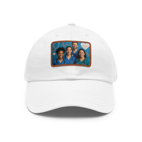 Healing Hearts United - Dad Hat with Leather Patch (Rectangle)