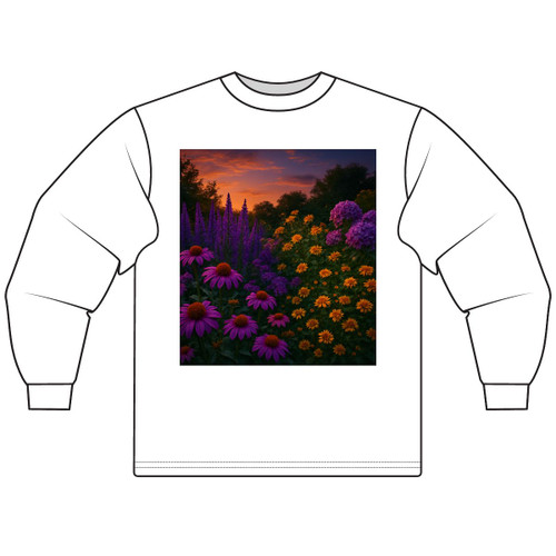 Ethereal Twilight Garden - Unisex Long Sleeve T-Shirt