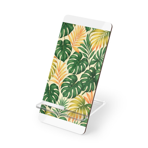 Tropical Leaf Fusion - Mobile Display Stand for Smartphones