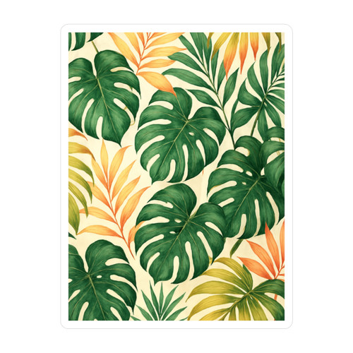 Tropical Leaf Fusion - Kiss-Cut Vinyl Decals