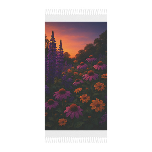 Ethereal Twilight Garden - Boho Beach Cloth