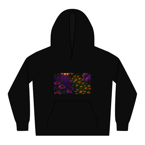 Ethereal Twilight Garden - Kids Relax Hoodie