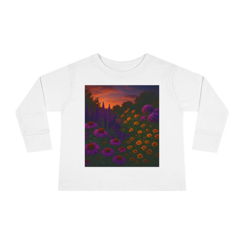 Ethereal Twilight Garden - Toddler Long Sleeve Tee