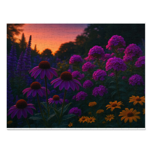 Ethereal Twilight Garden - Jigsaw Puzzle with Tin