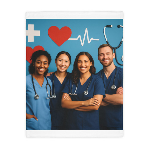 Healing Hearts United - Velveteen Microfiber Blanket (Two-sided print)