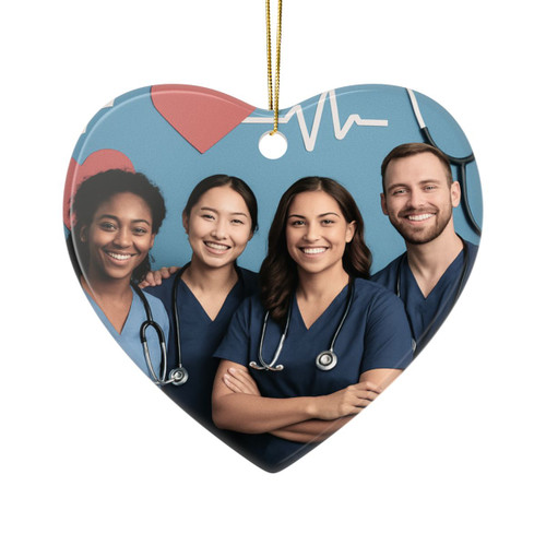 Healing Hearts United - Ceramic Ornaments, 2-Side Print