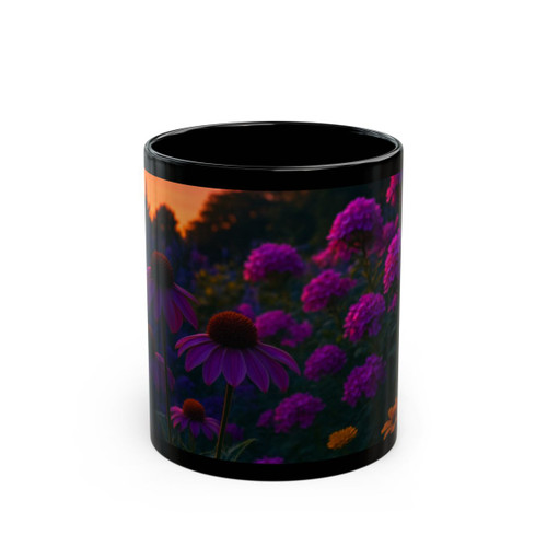 Ethereal Twilight Garden - Black Mug (11oz, 15oz)