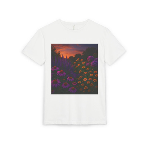 Ethereal Twilight Garden - Unisex Sueded T-Shirt