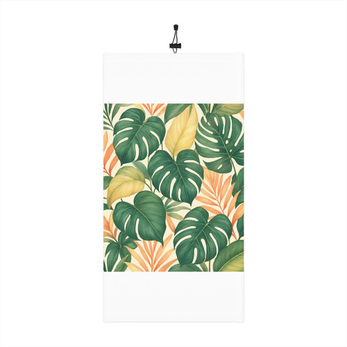 Tropical Leaf Fusion - Winter Neck Gaiter With Drawstring