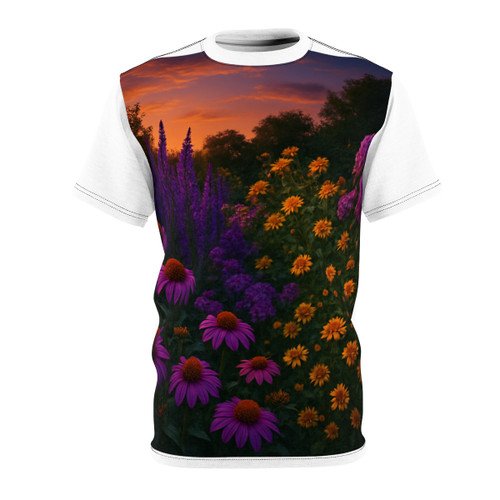 Ethereal Twilight Garden - Unisex Cut & Sew Tee (AOP)