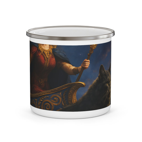 Freyja's Chariot - Enamel Camping Mug