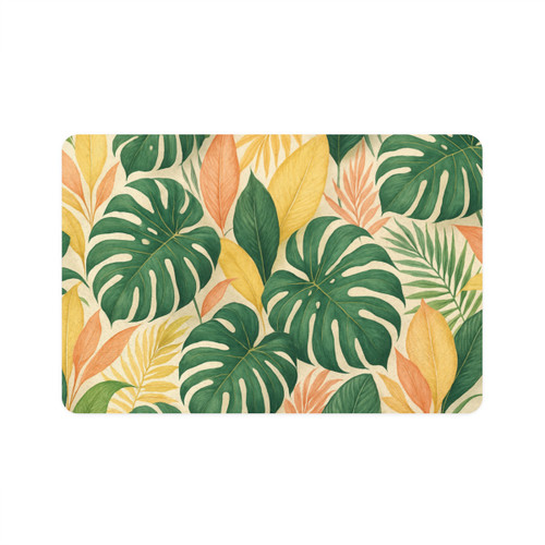 Tropical Leaf Fusion - Pet Food Mat (12x18)