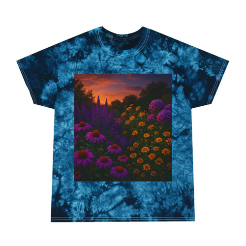 Ethereal Twilight Garden - Tie-Dye Tee, Crystal