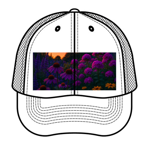 Ethereal Twilight Garden - Trucker Retro Hat