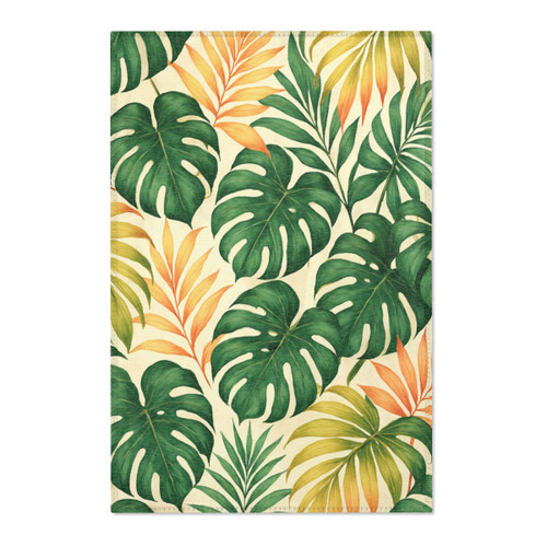 Tropical Leaf Fusion - Area Rugs 