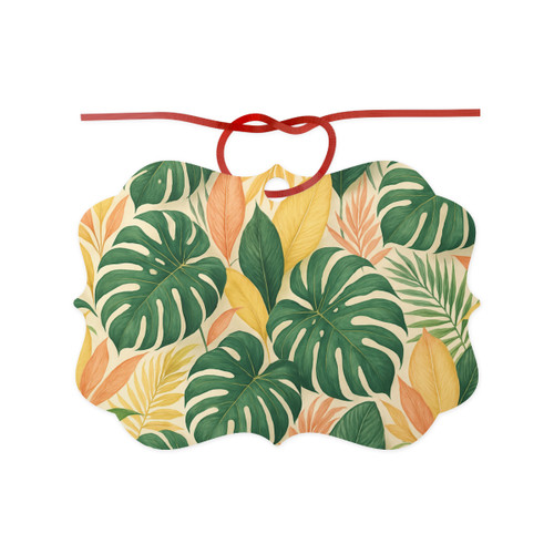 Tropical Leaf Fusion - Aluminum Ornaments, 1pc
