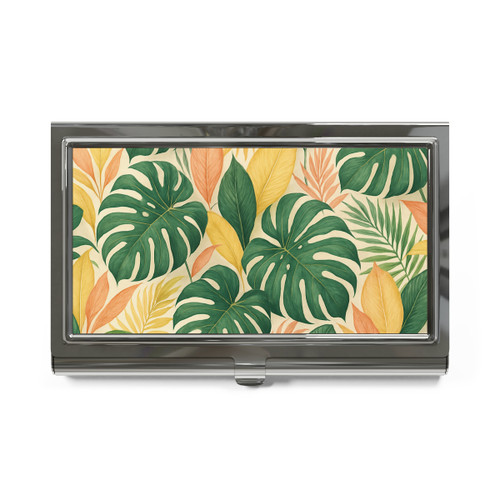 Tropical Leaf Fusion - Business Card Holder