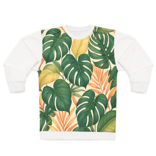 Tropical Leaf Fusion - Unisex Sweatshirt (AOP)