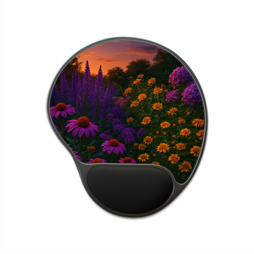 Ethereal Twilight Garden - Mouse Pad With Wrist Rest