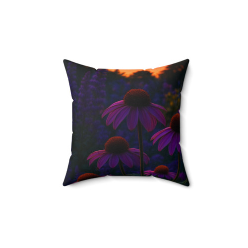 Ethereal Twilight Garden - Faux Suede Square Pillow