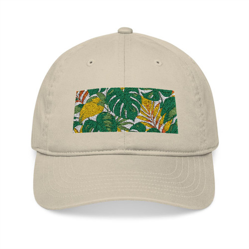 Tropical Leaf Fusion - Organic Baseball Cap (Embroidery)