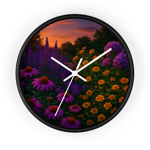 Ethereal Twilight Garden - Wall Clock