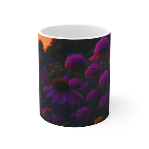 Ethereal Twilight Garden - 11oz White Mug