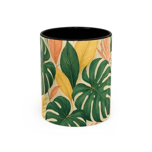 Tropical Leaf Fusion - Colorful Mugs (11oz, 15oz)